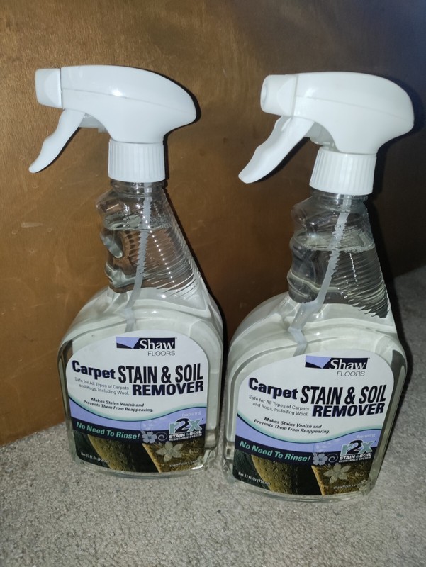 2) Shaw R2X Floors Brand Carpet Stain & Floor Remover In Spray 32 Oz Per Bottle 