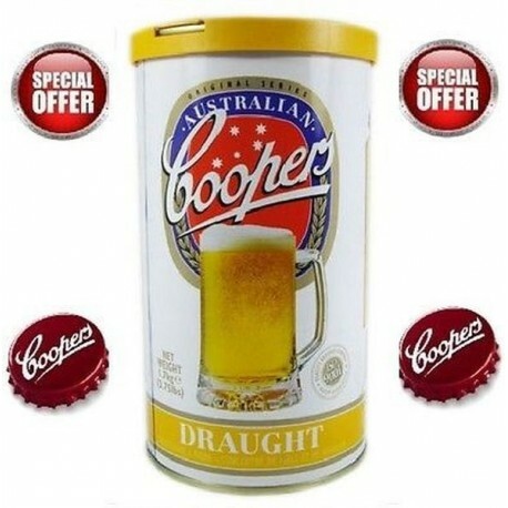 MALTO PREPARATO PER KIT BIRRA COOPERS DRAUGHT 1,7KG23 LT DELICATA AMAROGNOLA - Foto 1 di 1