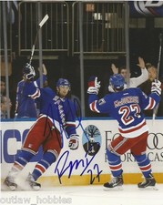 New York Rangers Ryan McDonagh Rick Nash Dual Autographed 8x10 NHL Photo COA