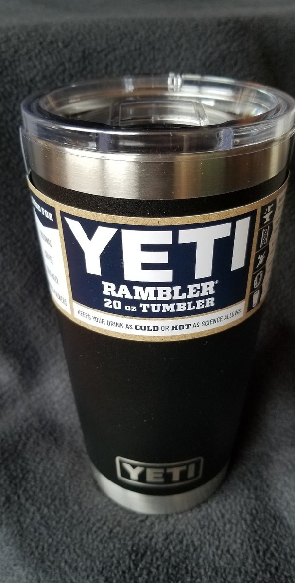 YETI RAMBLER 20 oz TUMBLER**BLACK**Cup/Mug**BRAND NEW YETI RAMBLER 20 oz TUMBLER**BLACK**Cup/Mug**BRAND NEW