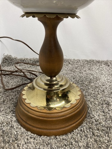 Vintage Country Flowers Water Pitcher Basin Table Lamp Forget Me Nots Works - Picture 3 of 18