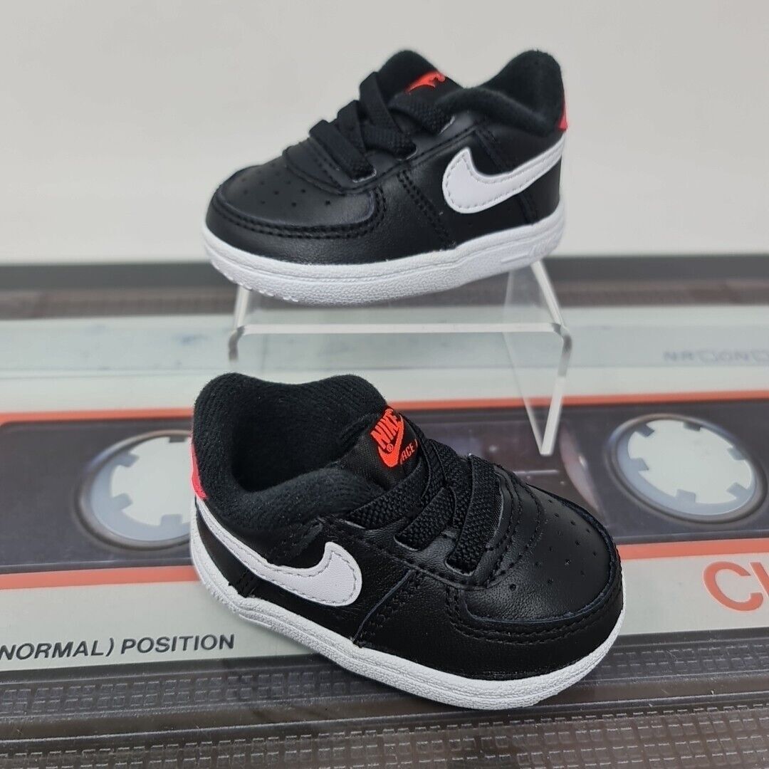 SAOLA culla nike air force 1 taglia uk 1 5 eu 17 nero bianco suola ck2201 003 bambino unisex
