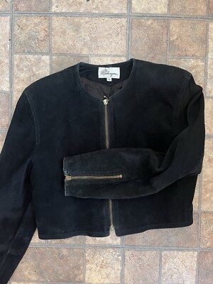 Vintage Melanzana Suede Ladies Jacket Size medium