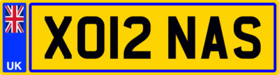 NAS NASEEM NAZ NASIR NASH COOL NUMBER THEME PRIVATE REGISTRATION PLATE XO12 NAS