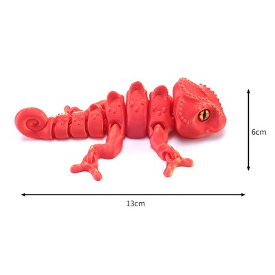 3D Print Model Chameleon Multi-joint Movable Simulation Eyes Home Accessorie W D