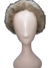 Vintage FAUX MINK PILL STYLE HAT Timeless Pillbox Design Fur Brown