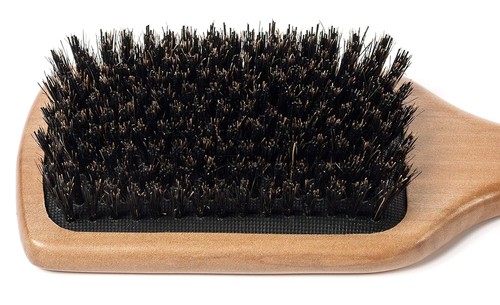 Boar Bristle Hair Brush for Women and Men - Medium/Soft Bristles - Natural - Picture 2 of 9