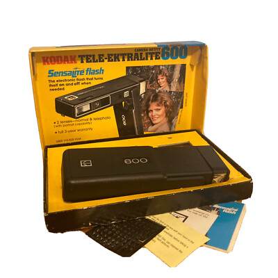 Appareil Photo Vintage Kodak Tele-Ektralite 600 – Noir, état Très Propre (lot Personnalisé)