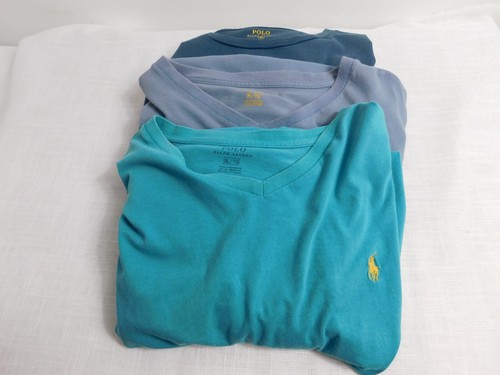 C7 - Polo Ralph Lauren 100% Cotton XL T=Shirt Bundle Men's XL - 3 Shades of Blue - Picture 9 of 9