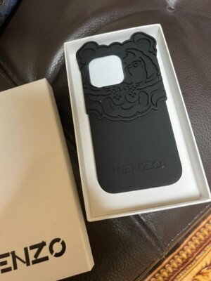 Kenzo Tiger Ears iPhone 13 Pro Rubber Phone Black)