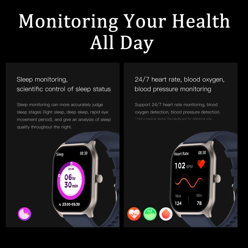 Smart Watch Men Bluetooth Fitness Tracker Sports Watch Heart Rate Blood  Pressure Monitor watch for women for xiaomi apple watch