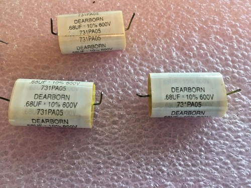 PPD .01uF 10,000pF (103) 50V Axial Polystyrene Film/Foil Audio Capacitor - 8 Pieces - Made In Japan