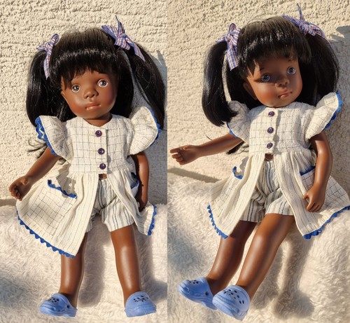 Götz Puppe Sylvia Natterer Deborah dunkel 38 cm 1998 Künstlerpuppe Sammler Doll - Bild 20 von 24