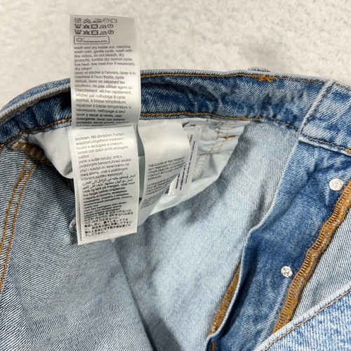 Jeans Calvin Klein slim dritti 38x32 blu denim lavaggio chiaro nuovi con etichette - Foto 10 di 12