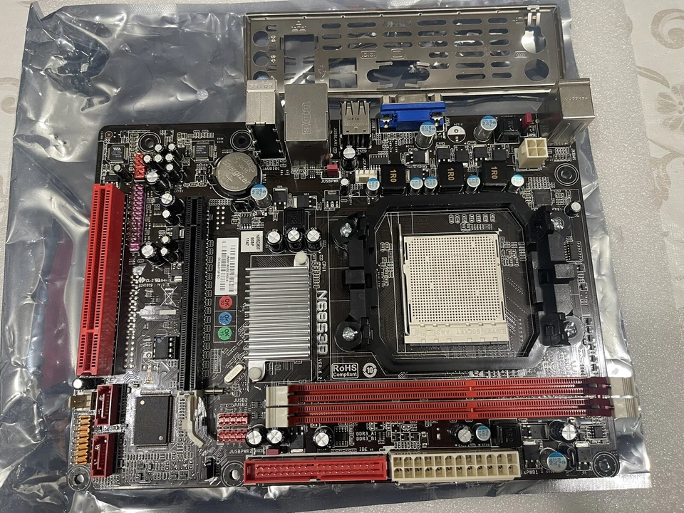 Biostar N68S3B NVIDIA MCP68S Socket AM3 AMD DDR3 95W WIN7 Micro ATX Motherboard - Image 4 of 4