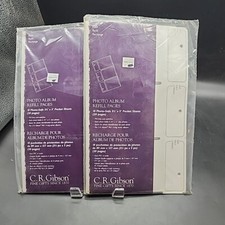 2 Packs C.R. Gibson K63 Photo Album Refill Pocket Pages 10 Sheets Each 3.5x5 NEW
