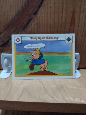 1990 Upper Deck Comic Ball #59/68.   Porky Pig And Charlie Dog .   MC7