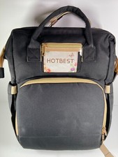 Baby Diaper Backpack Foldable Bassinet Travel Mummy Bag Large  Stroller Strap