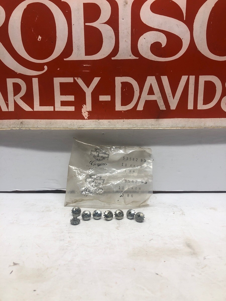 シェラ 2 - NOS Harley Davidson Tour-Pak Screws with Lockwasher OEM 53582