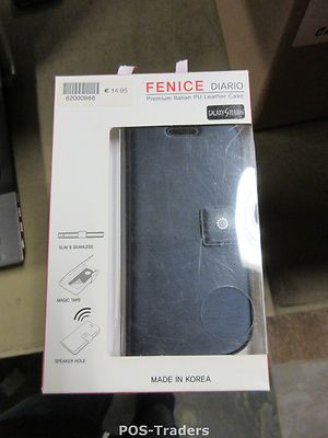 FENICE DIARIO GALAXY SIII MINI BLACK CASE BLACK Protection Case NEW NEU IN BOX