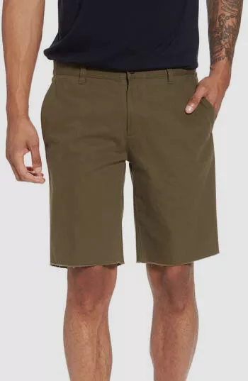 Mens cut off chino shorts sale