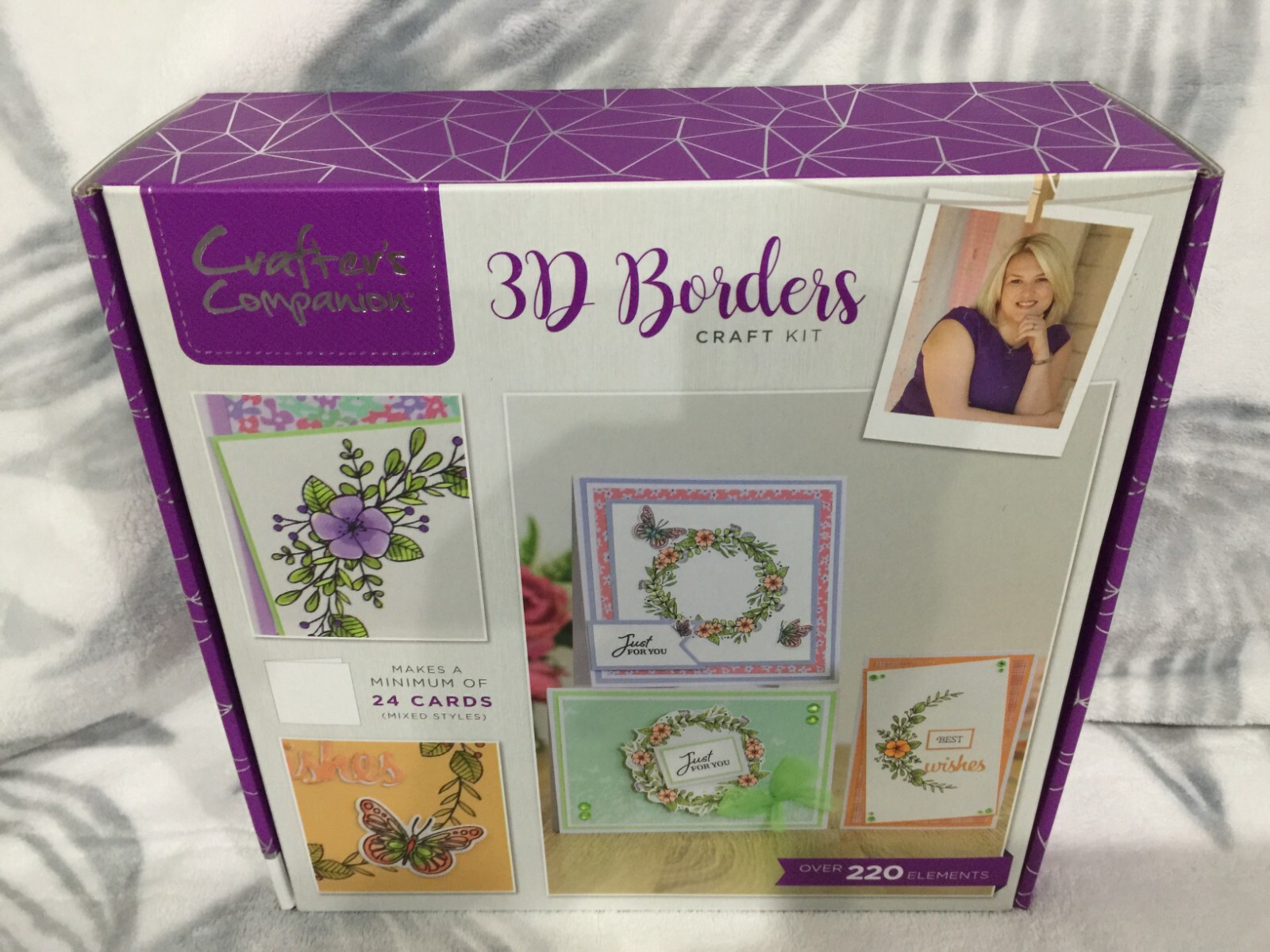 Crafters Companion Subscription Box #30 3D Borders Craft Kit Sealed 732455-image