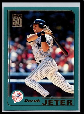 2001 Topps DEREK JETER #100 Base Card / The Pujols Ichiro YR 50TH Yankees