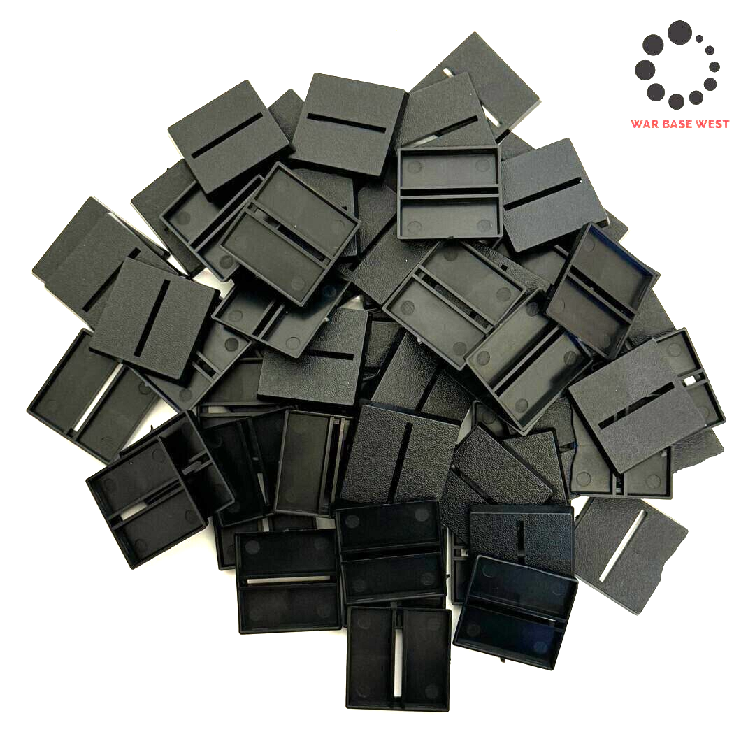 Lot Of 60 30mm Square Slot Bases Warhammer Fantasy Old World Wargaming