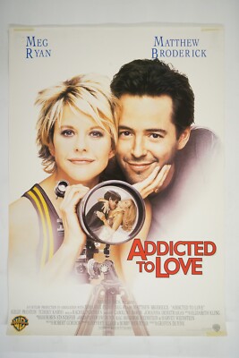 ADDICTED TO LOVE 19x27 Orig. UK HV movie poster 1997 MEG RYAN, MATTHEW BRODERICK