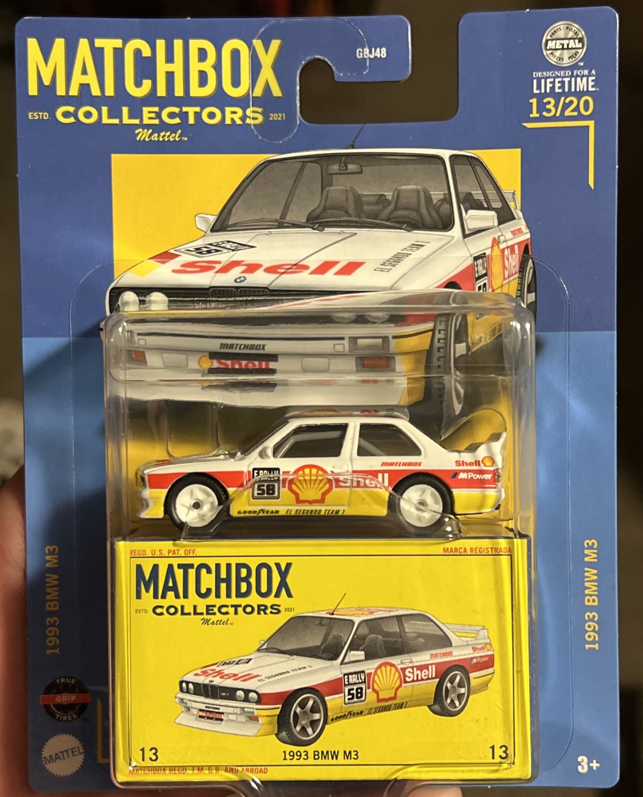 🔥2024 MATCHBOX COLLECTOR ~ 1993 BMW M3 Racing VARIANT w/ Real Riders NEW 🔥