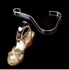 Display Stand Inserts Holder Shoes Display Stand Clear Plastic Acrylic X2