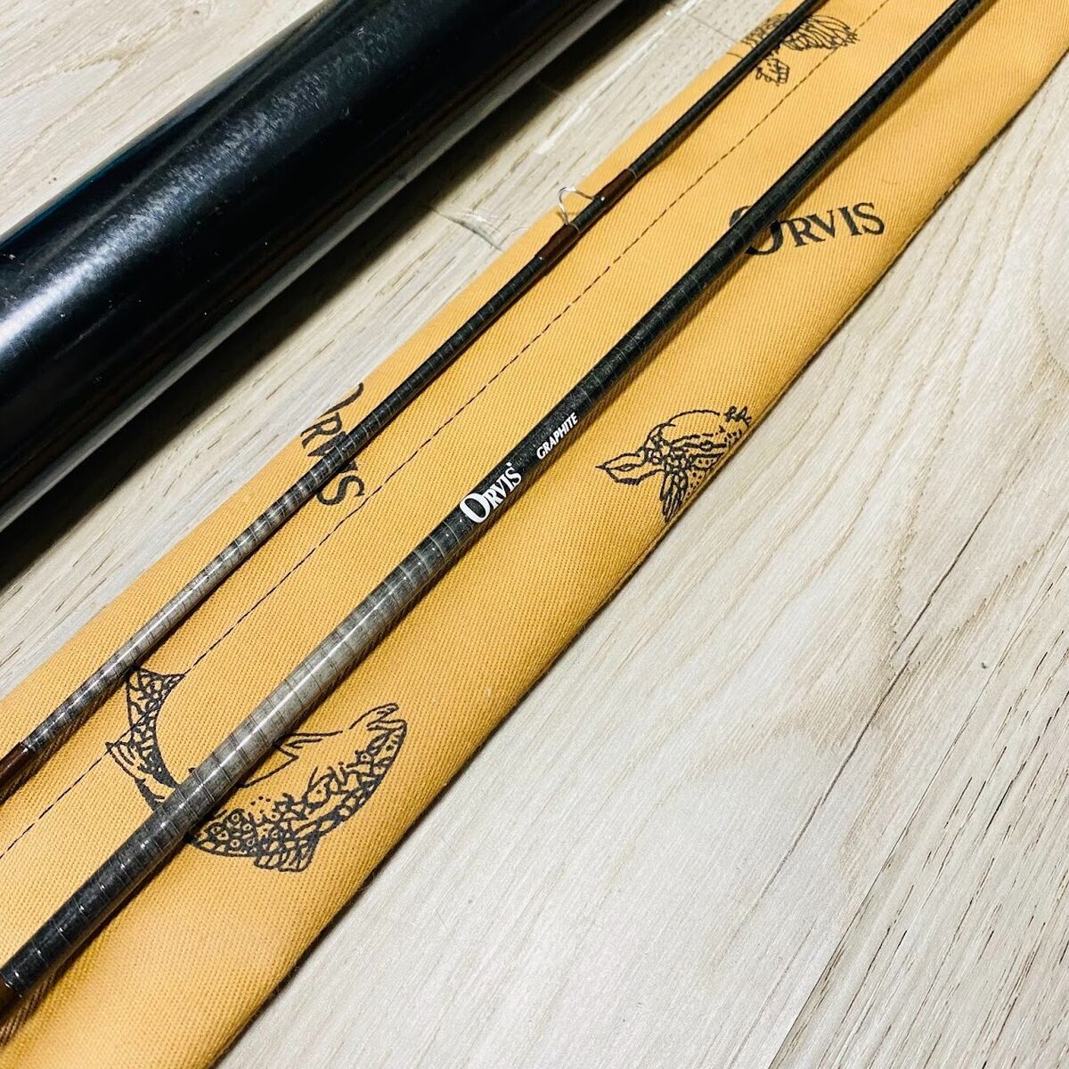 ORVIS Graphite BROOK TROUT 7'6” 4wt Fly rod w/Tube Case Sock ORVIS Graphite BROOK TROUT 7'6” 4wt Fly rod w/Tube Case Sock