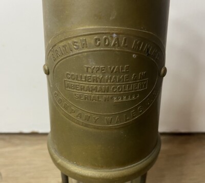 Vintage British Coal Mining Company Wales Aberaman Colliery Brass