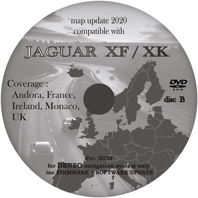 Jaguar XF Map DVD Disc 2020 (Denso Type) UK, Irland, Frankreich