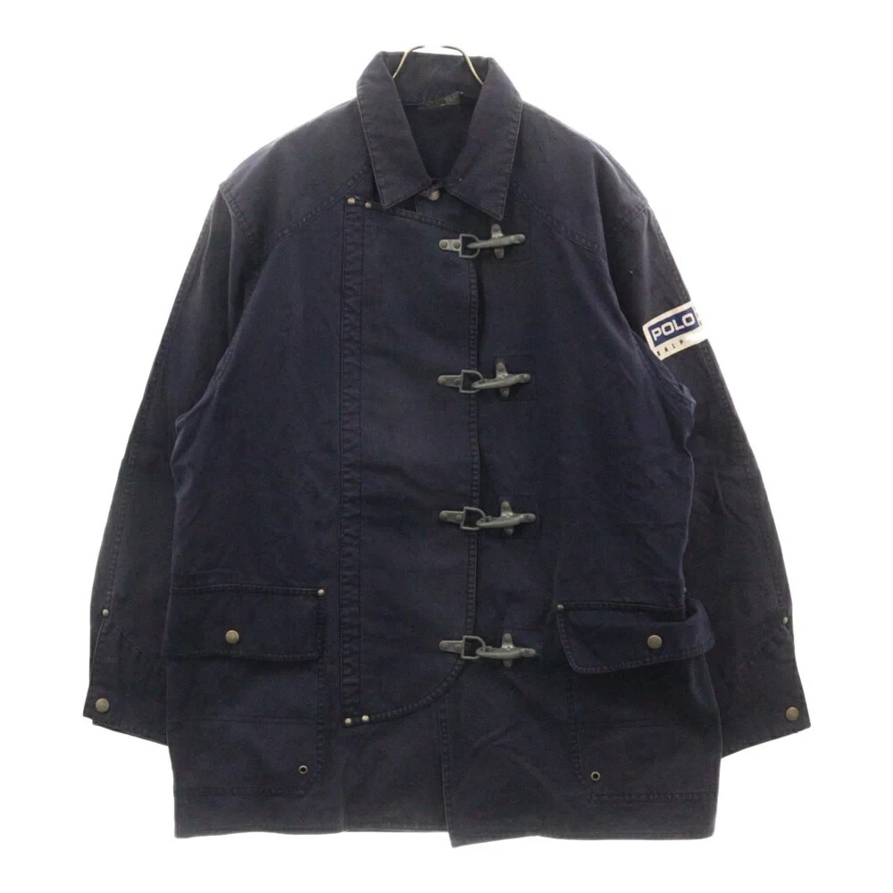 Polo Ralph Lauren Country Fireman Navy Denim Jacket Size S Lobster Clasp Hook