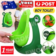 Frog Shaped Kid Baby Potty Toilet Training Urinal Boys Pee Trainer Bathroom AU
