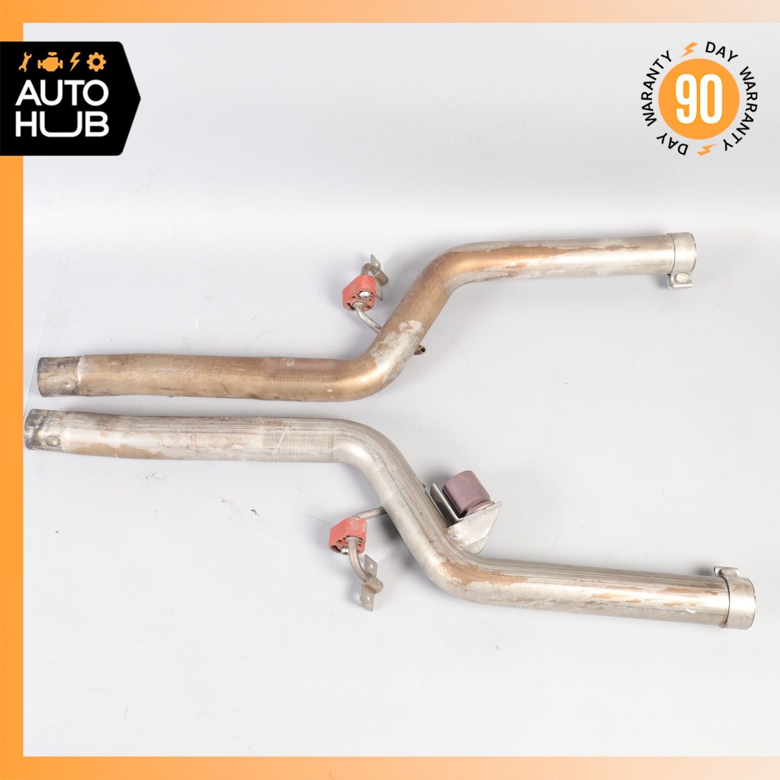 Maserati GranTurismo M145 Engine Exhaust Downpipes Right & Left Set OEM