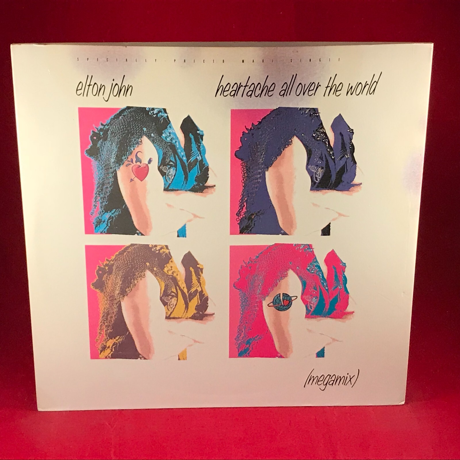 ELTON JOHN Heartache All Over The World 1986 US 3-track 12