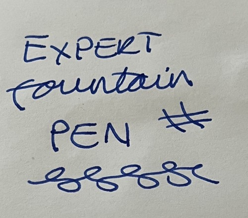 WATERMAN EXPERT MKII FOUNTAIN PEN-MATTE SILVER CT-MEDIUM NIB-FRANCE-WORKING(C43) - Picture 9 of 10