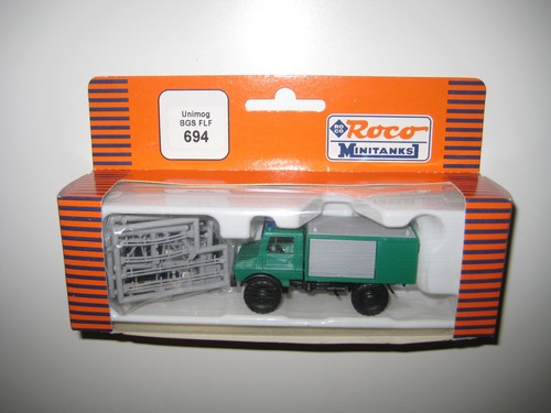 Roco Minitanks H0 694 - Camión Mercedes Benz Unimog BGS FLF - Imagen 2 de 12