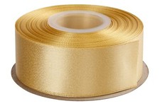 Chamois Double Faced Glitter Ribbon Luxury Gold Purl Ribbon 1-1/2 Inch x 25 Y...