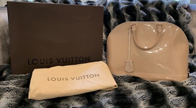 Louis Vuitton Alma GM Monogram Vernis Blanc Coral Handbag | eBay