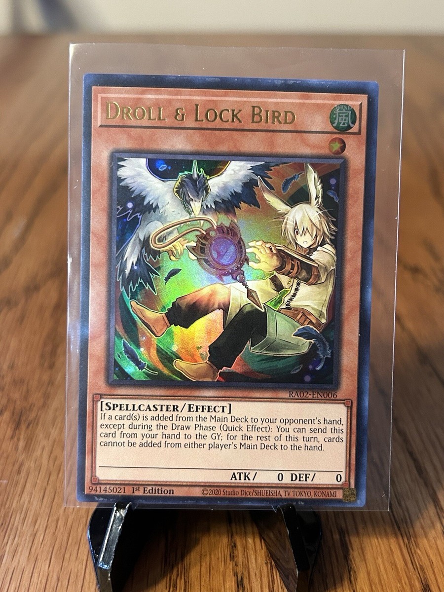 Yu-Gi-Oh! TCG 1x Droll & Lock Bird (Alternate Art) RA02