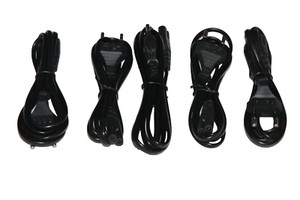 5x NETZKABEL-STROMKABEL-NETZTEIL FÜR PS1+PS2+PS3+PS4+X BOX