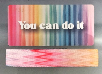 ZOX ''YOU CAN DO IT'' #1733 chevron matches watchband listed collectible wristband