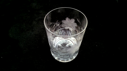 Vintage American Brilliant Period Cut Glass Tumbler Daisy Flower Pattern ABP - Picture 21 of 24