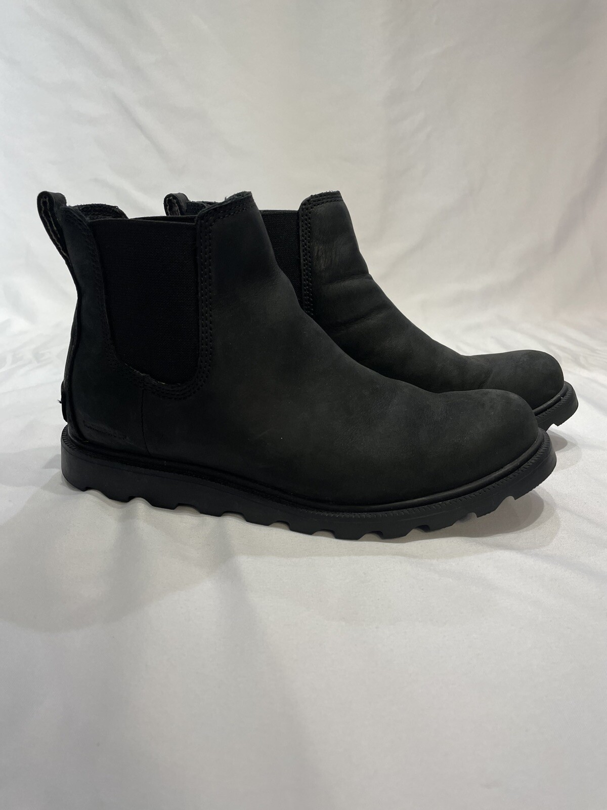 Sorel Ainsley Waterproof Chelsea Boots Black Ankle Booties Women's Size 6.5-image
