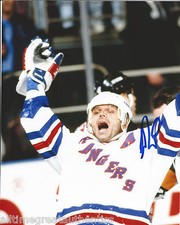 NEW YORK RANGERS MIKE GARTNER SIGNED 8X10 PHOTO W/COA NHL HOCKEY HALL OF FAME A