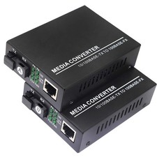 Fiber Ethernet Media Converter Single Mode RJ45 To SC Transceiver 2 PCS