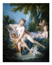 Rococo Cherubs Wall Art Poster - Classic Romantic Decor Fine Art Print